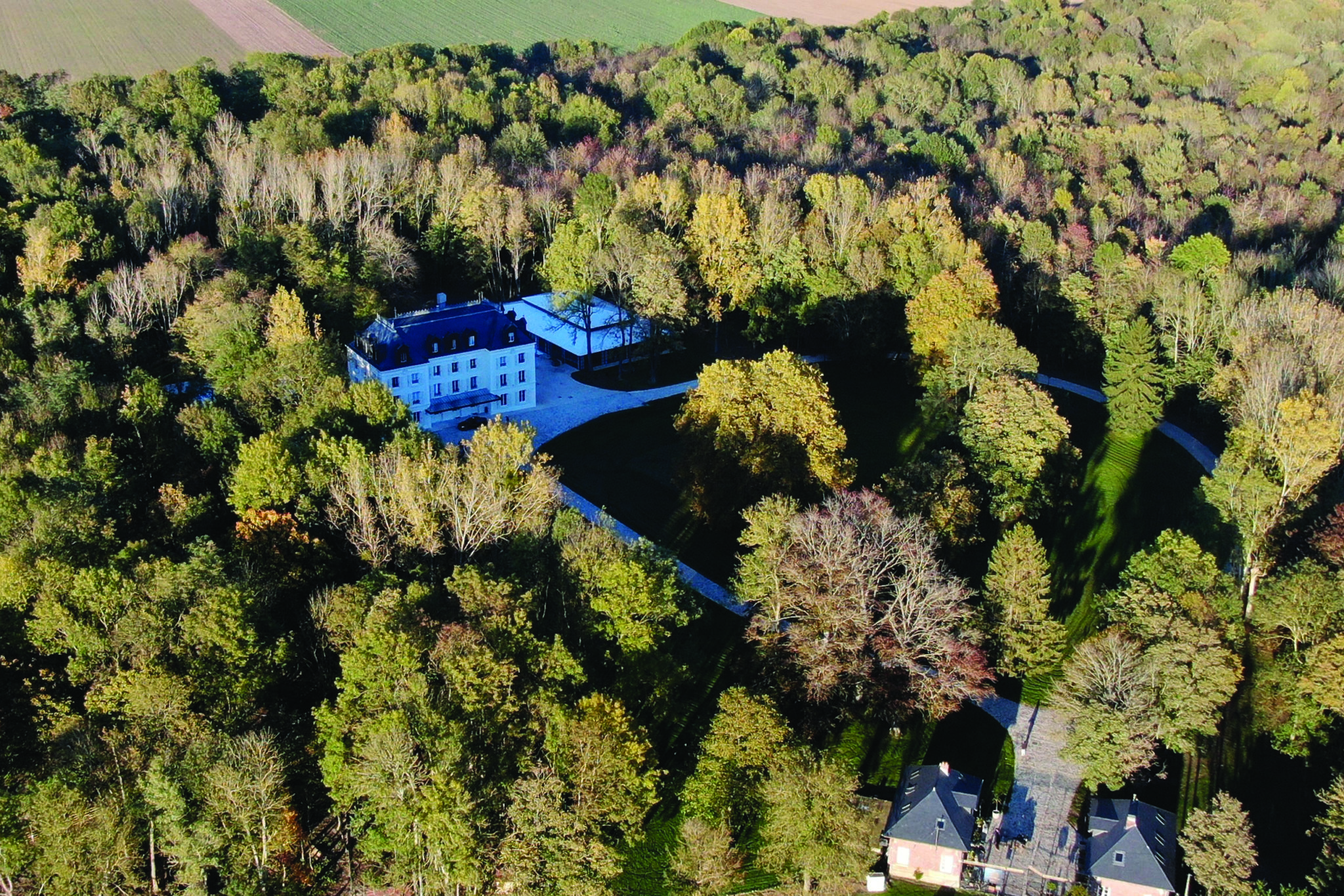Domaine vue drone - Chateau des Hauts de Provins
